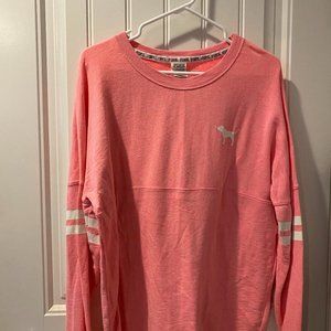 PINK Long sleeve raglan shirt